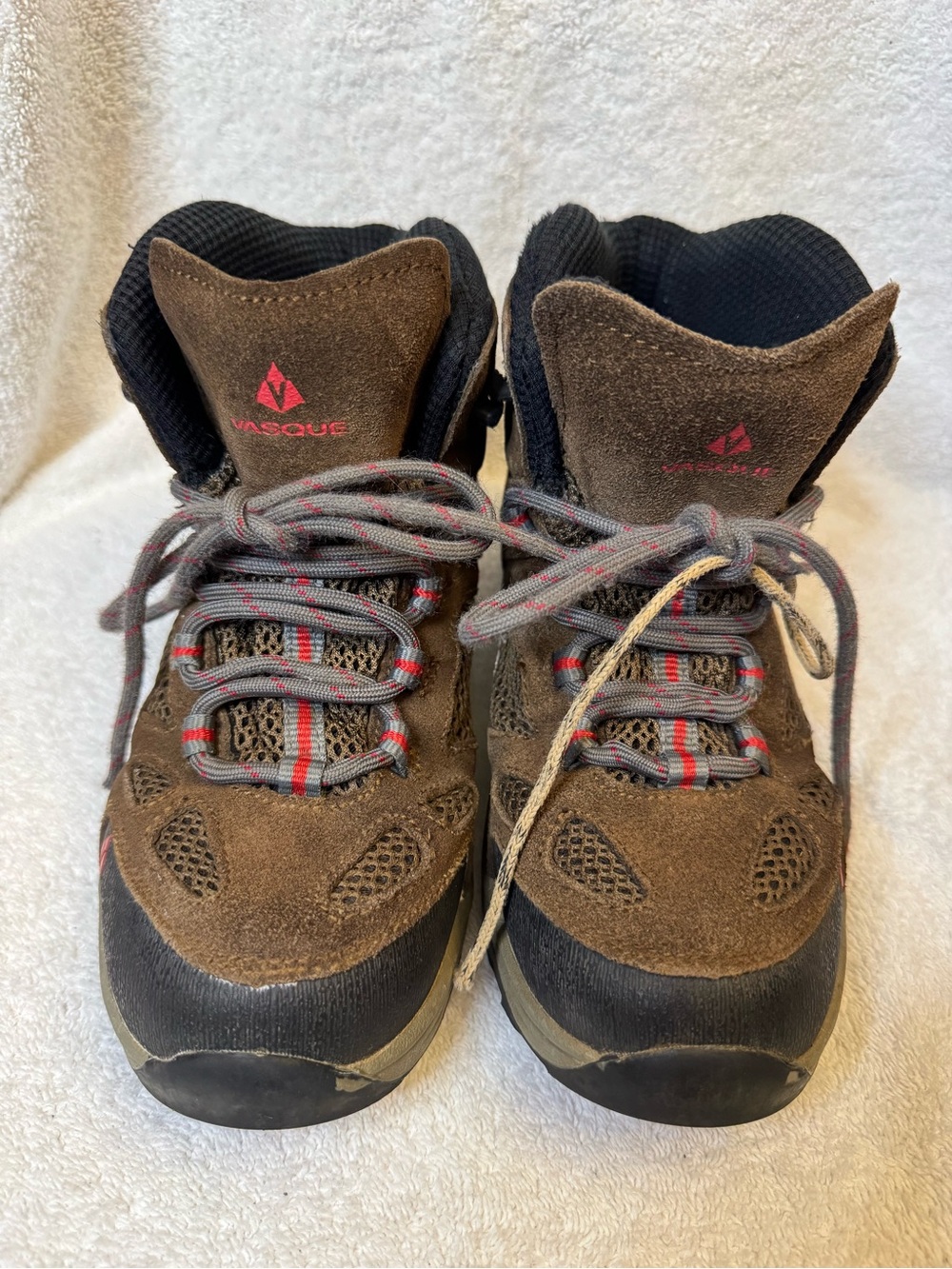Vasque Breeze III UltraDry Kids Waterproof Hiking Boots Brown Red Size Youth 5